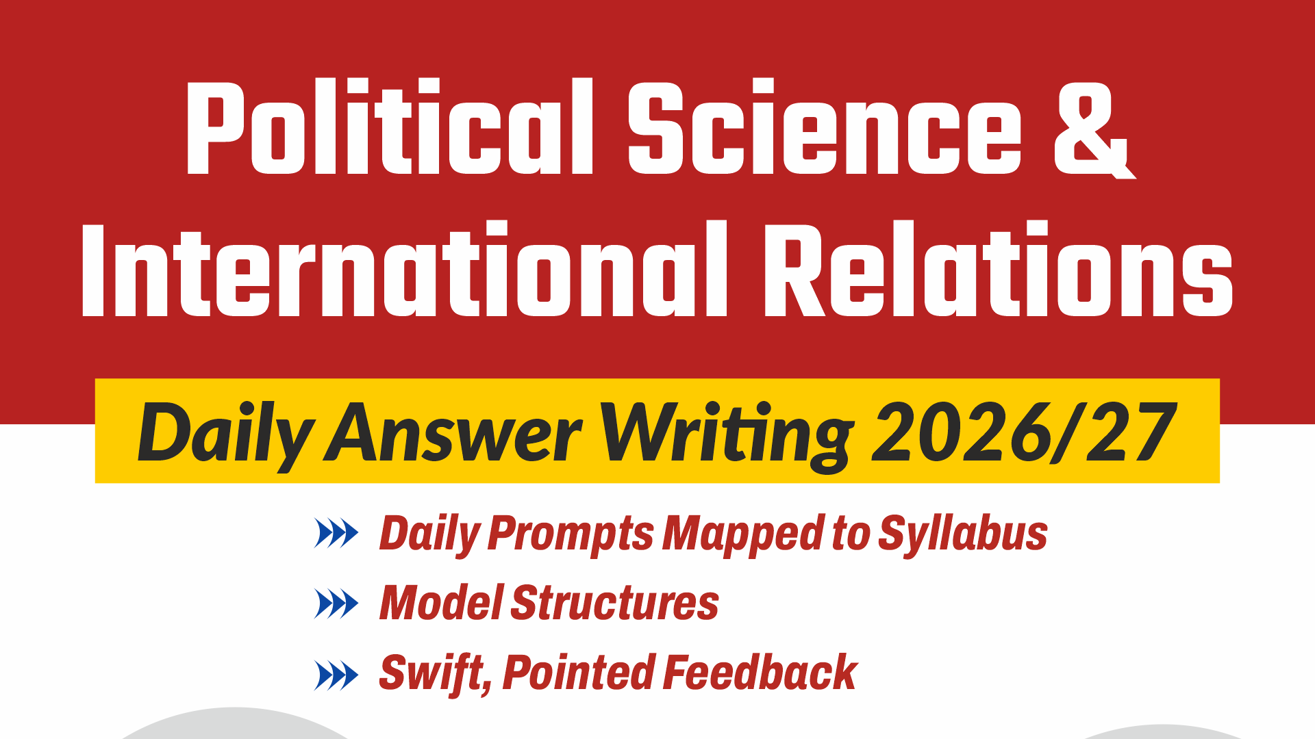 PSIR Daily Answer Writing banner